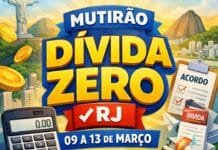 Mutirão Dívida Zero RJ chega a Macaé, Campos e Araruama Ilustração do Mutirão Dívida Zero RJ, ação que permite renegociação de dívidas e recuperação de crédito para consumidores no estado do Rio de Janeiro.
