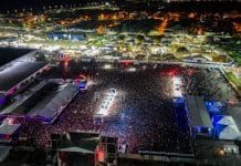 Expo Macaé 2026 anuncia grandes shows gratuitos Foto aerea do evento no Centro de Convenções
