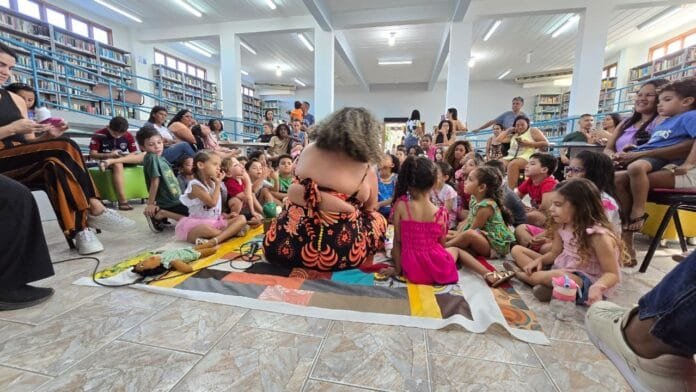 A iniciativa busca incentivar o hábito da leitura, estimular a criatividade e proporcionar momentos de convivência entre crianças. Fotos: Divulgação/ Secom