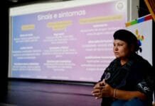 Agosto Lilás fortalece rede de proteção com capacitação para lideranças religiosas em Casimiro de Abreu Ariana Barbosa, coordenadora Patrulha Maria da Penha de Casimiro de Abreu. Foto Vitor Nates