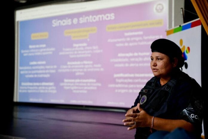 Ariana Barbosa, coordenadora Patrulha Maria da Penha de Casimiro de Abreu. Foto Vitor Nates