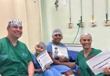 Hospital de Casimiro transforma coragem das crianças em carinho antes e depois da cirurgia Depois da coragem, um certificado e muitos sorrisos para guardar esse momento. Foto: Divulgação/Secom