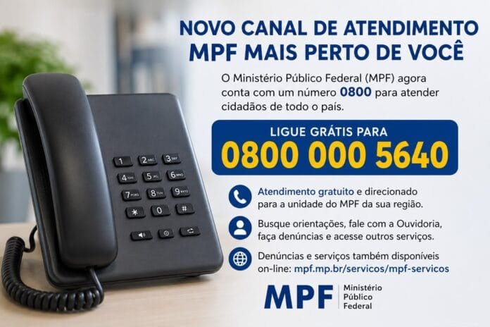 Imagem de divulgação do novo canal de atendimento