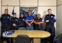 Patrulha Maria da Penha de Rio das Ostras recebe equipe de Miracema para troca de experiências Equipes da Patrulha Maria da Penha de Rio das Ostras e de Miracema durante visita técnica para troca de experiências.
